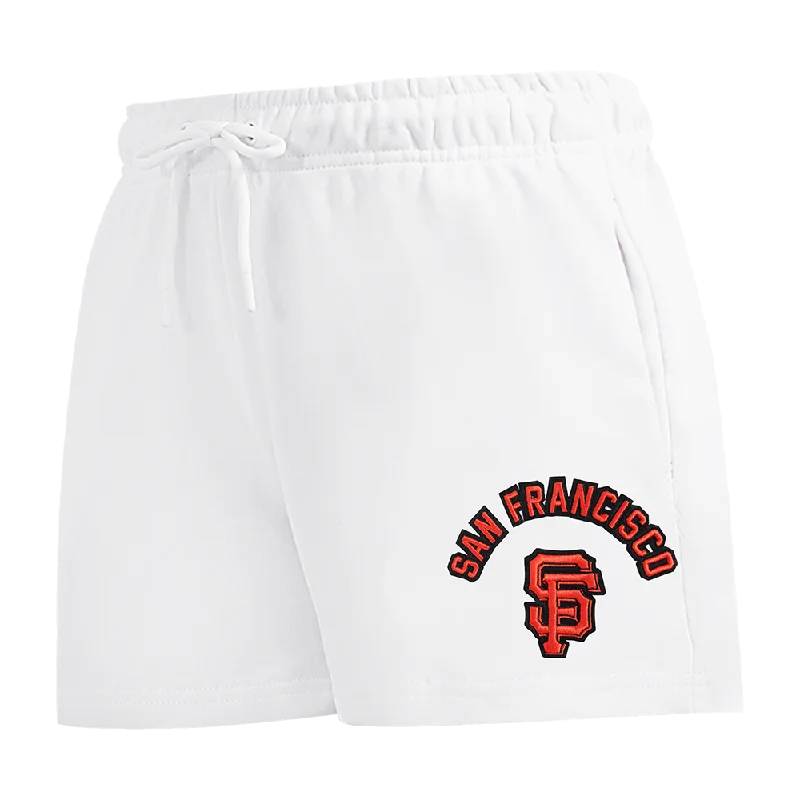 Don't Miss Out MLB SAN FRANCISCO GIANTS CLASSIC WOMEN'S FLEECE SHORT (WHITE)