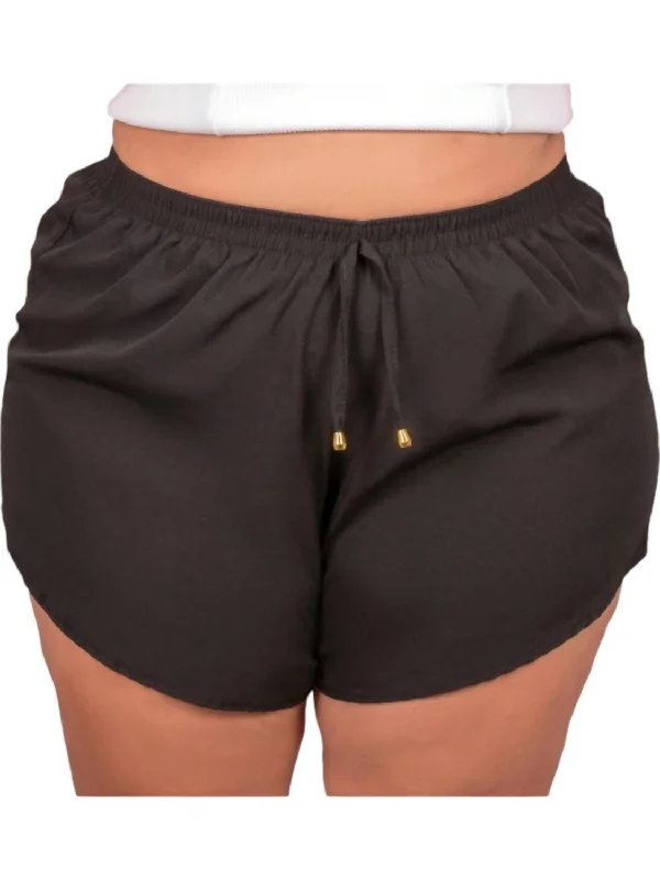 Comfortable Women's Clothes After Dark Everyday Shorts In Black