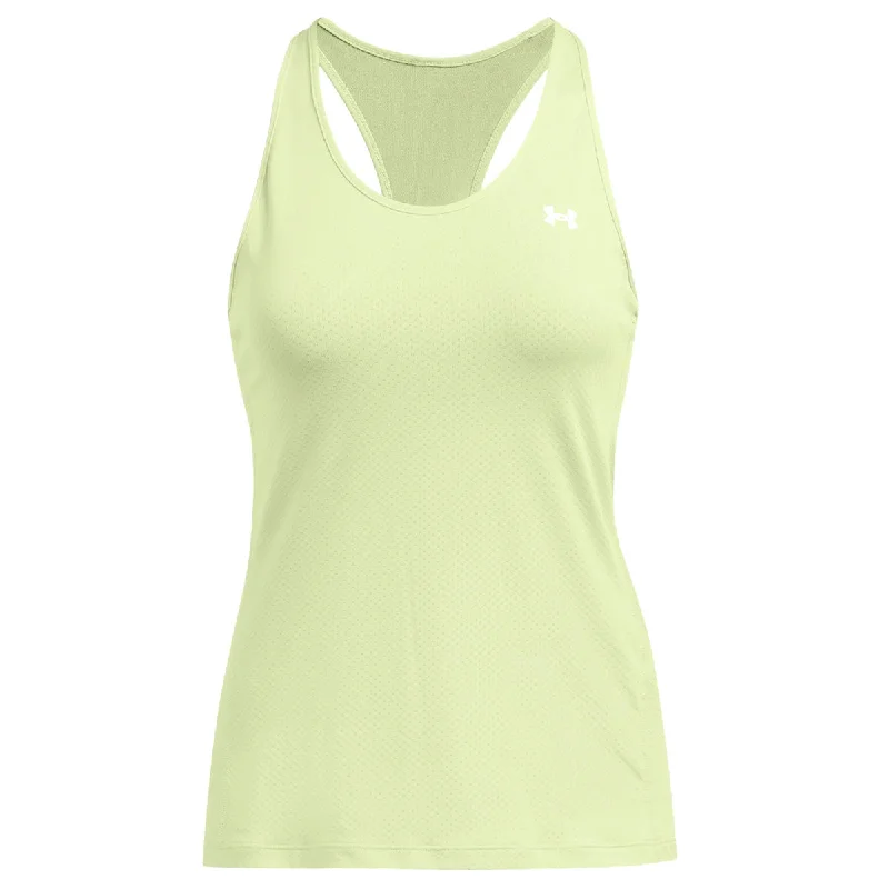 Vintage-Inspired Garments Under Armour Heatgear Armour Racer Tank Top - Womens - Retro Green/White