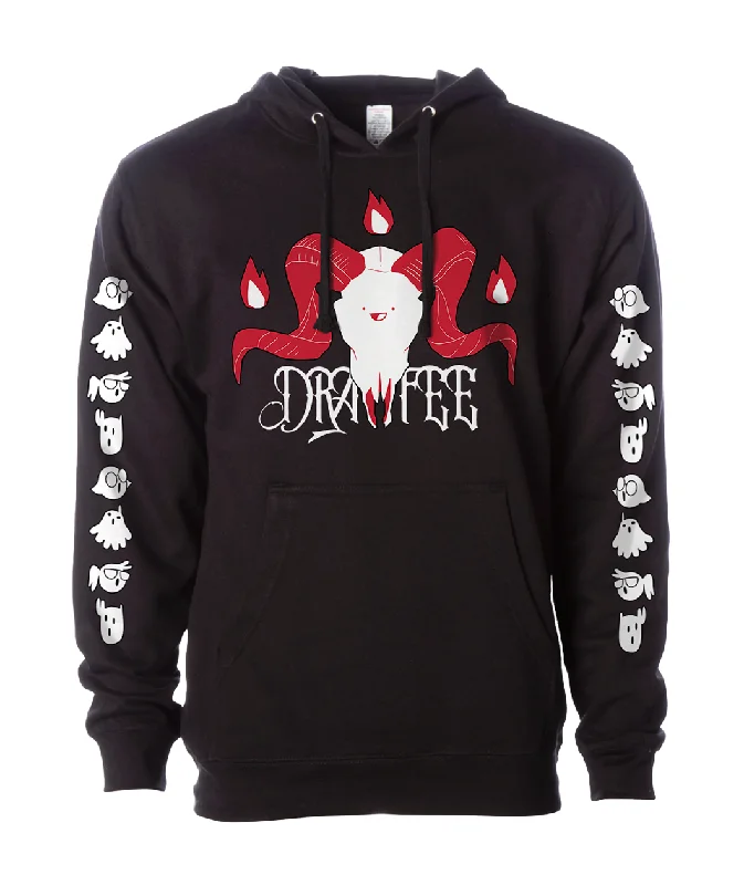 Women's Elegant Outfit Drawfee Metal Hoodie