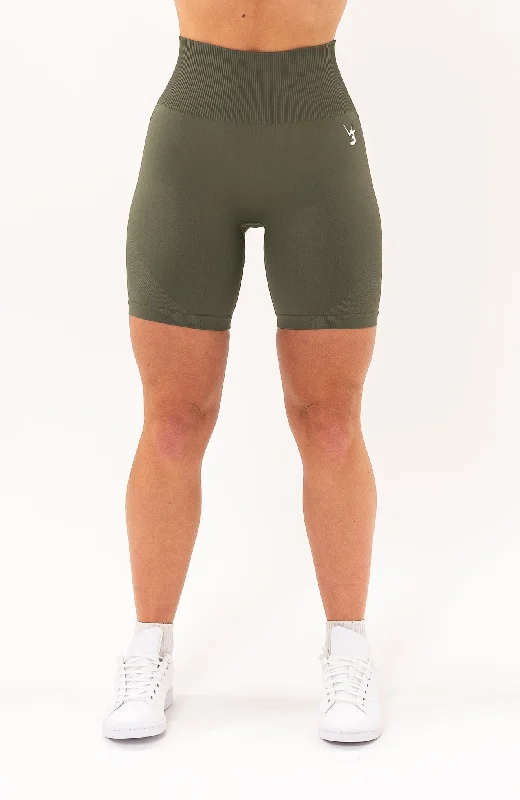 Women's Casual Apparel For Weekends Unlimited Seamless Shorts - Olive Fade