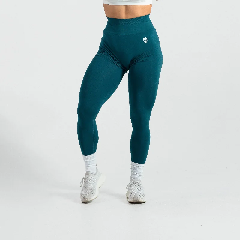 Women's Formal Event Clothing Infinity Leggings - Emerald