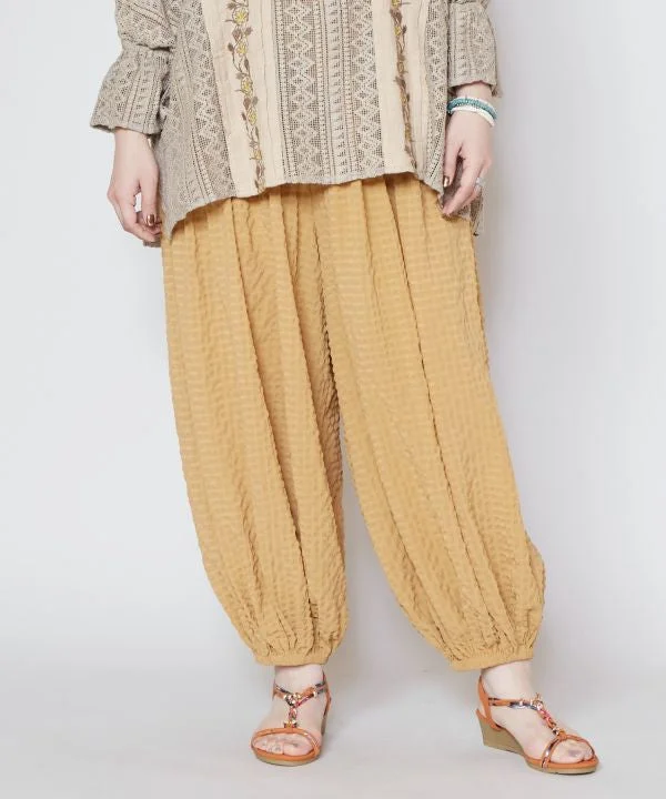 Timeless Women's Clothing Seersucker Textured Harem Pants