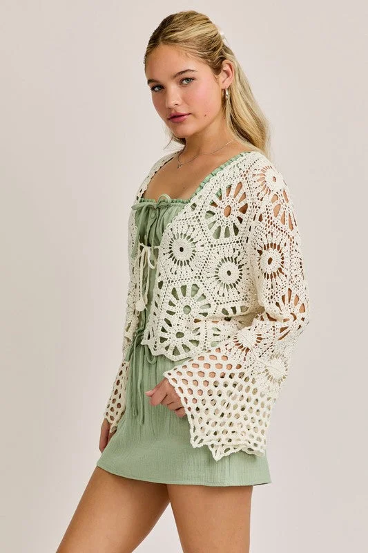 Women's Clothing Sets Lula Crochet Tie Top