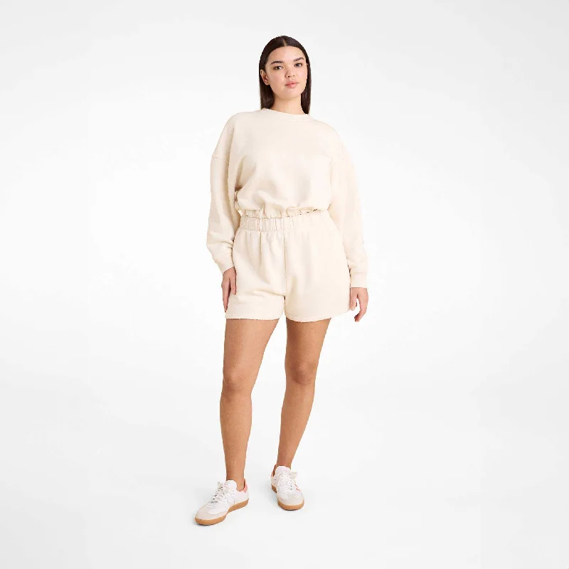 Women's Trendy Clothing Vintage Fleece Short | Heather Bone