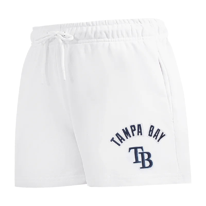 Cozy Comfort Style Sale MLB TAMPA BAY RAYS CLASSIC WOMEN'S FLEECE SHORT (WHITE)