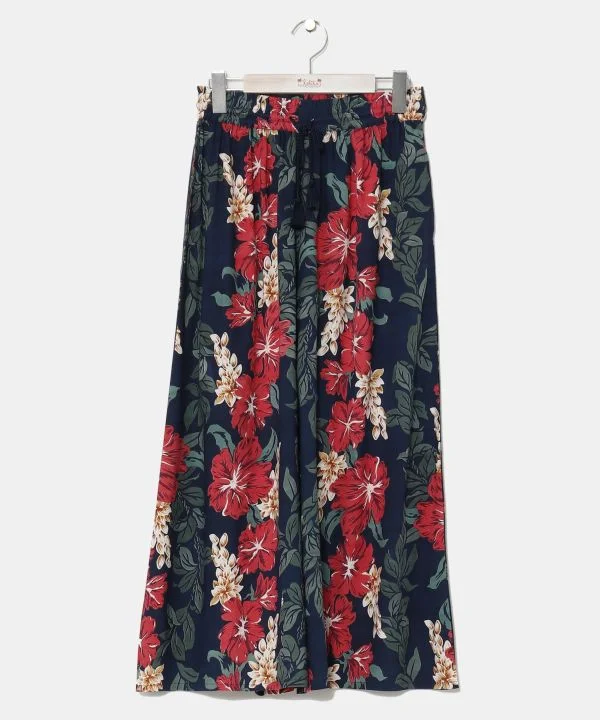 Affordable Women's Garments Hibiscus Palazzo Pants