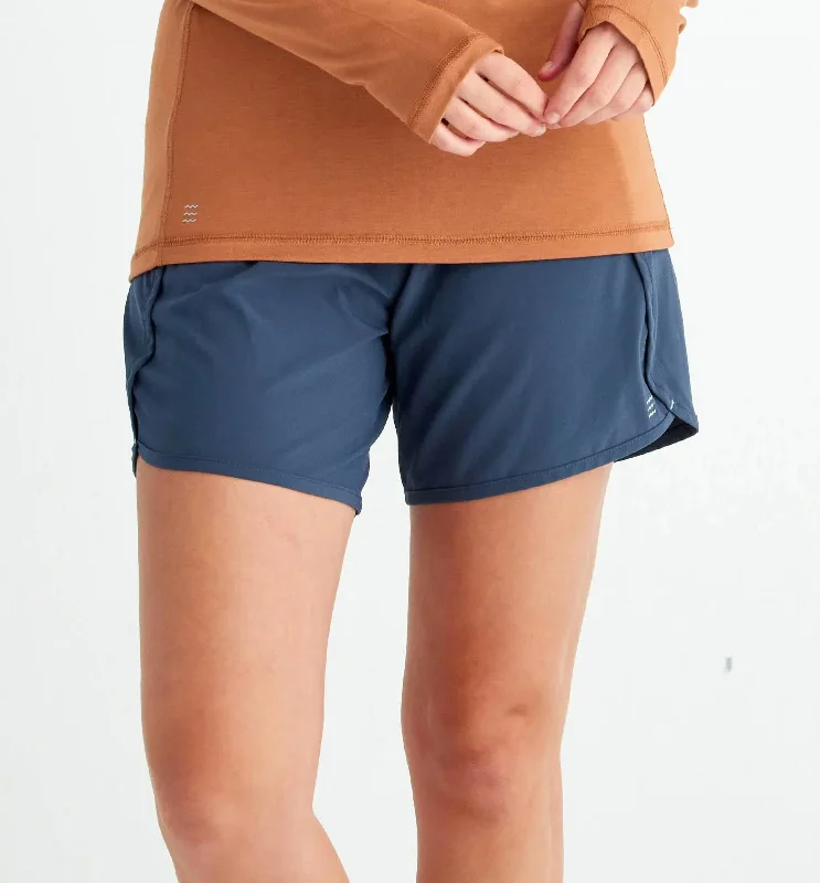 Women's Clothing For Everyday Wear Women's Bamboo Lined Breeze Short In Blue Dusk Ii