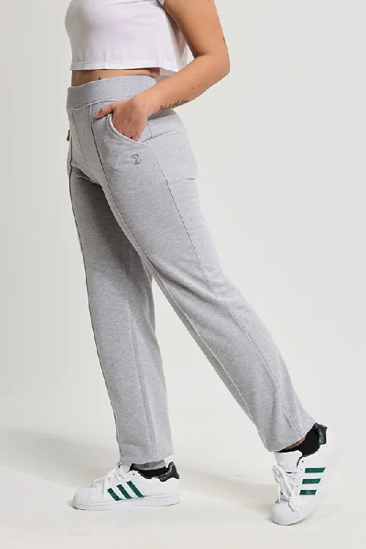 Chic Clothes For Women Light Gray Splash Jogger