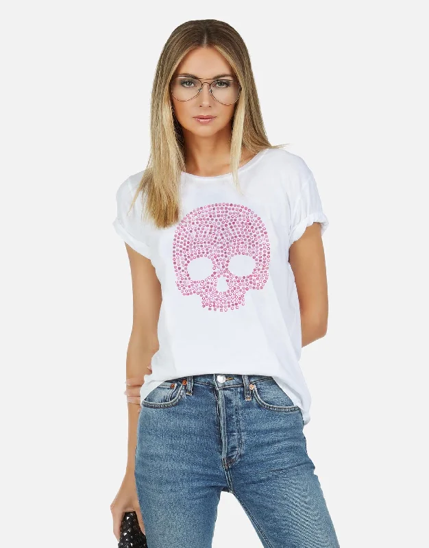 Women's Stylish Professional Garments Croft X Pink Stud Skull