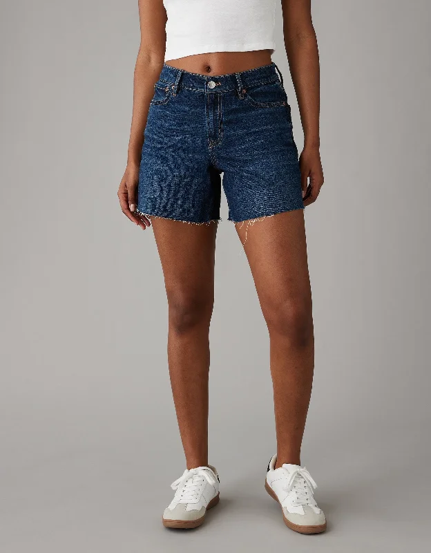 Women's Garments AE Strigid Super High-Waisted 6" Relaxed Denim Short