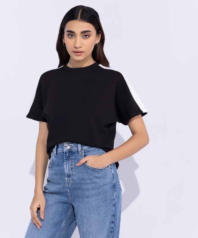 Women's Resort Garments Cropped Kimono T-Shirt