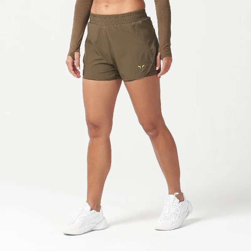 Women's Chic Outfit LAB360° Never Stop 2-In-1 Shorts - Dark Olive