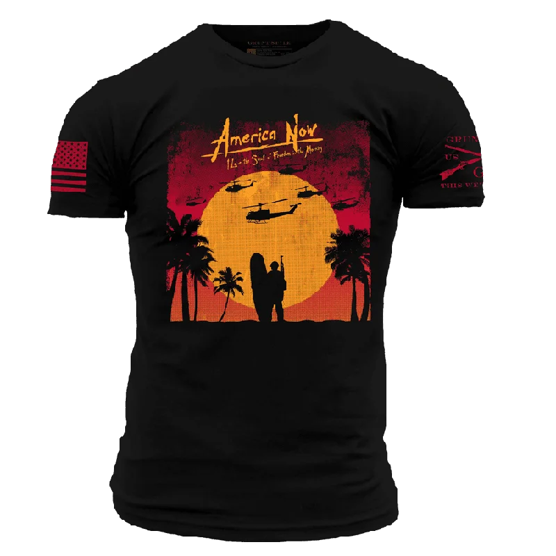 Stylish Deals America Now T-Shirt - Black