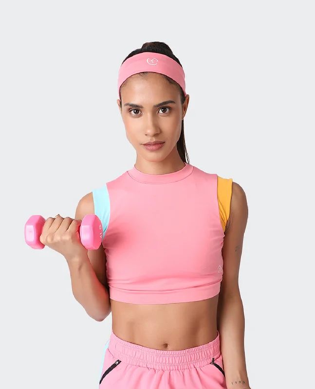 Women's Trendy Casual Clothes Vista Pink Crop Top