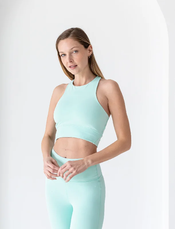 Budget Friendly LADIES HIGH NECK ACTIVE CROP