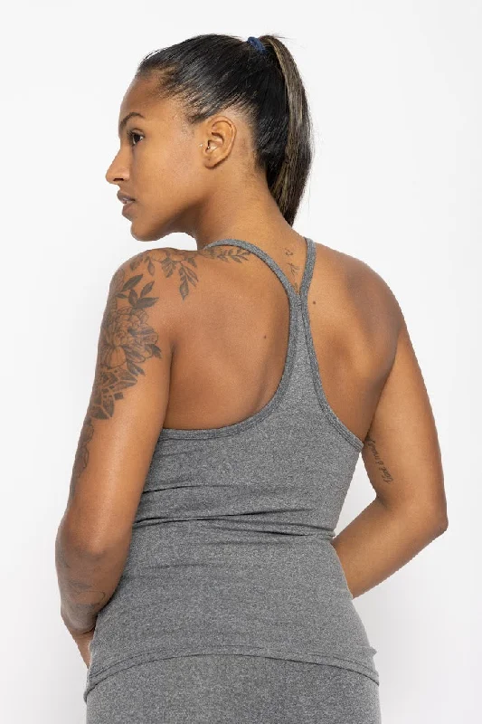 Buy More, Save More Classic Tank Top, Mixed Gray, Supplex