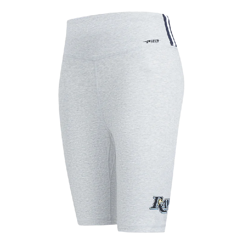 Feminine Luxe Style Sale MLB TAMPA BAY RAYS CLASSIC WOMEN'S COTTON BIKE SHORT (HEATHER GREY)