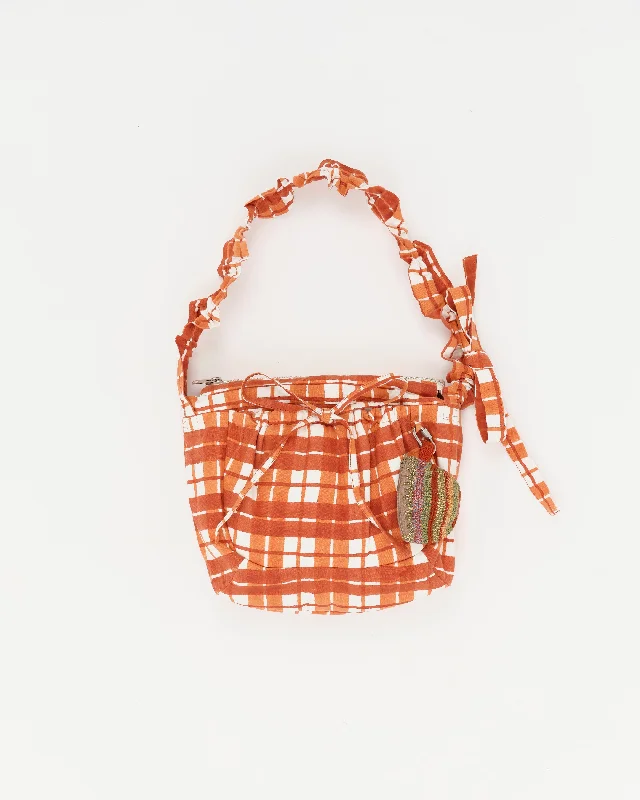 Crazy Price Slashing Medium Drawstring Port-All - Red Check