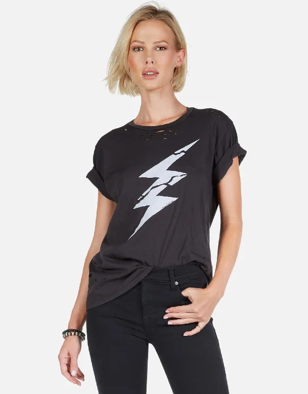 Women's Clothing With Trendy Designs Wolf Cracked Lightning Bolt