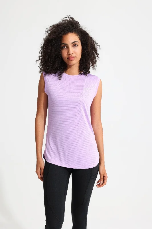 Women's Seasonal Clothing Purple Rose LiteRun Sleeveless Tee