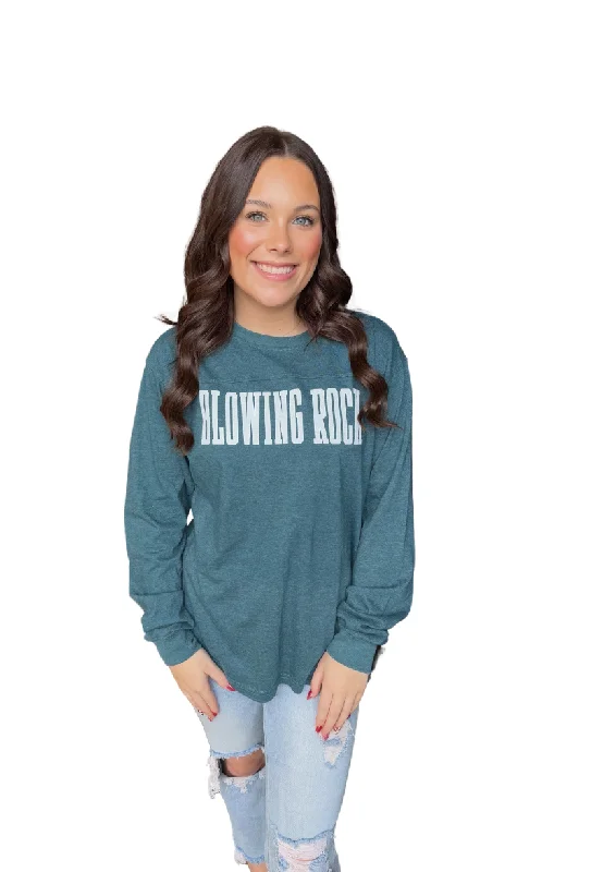 Affordable Trendy Fashion Blowing Rock LS Campus Tee