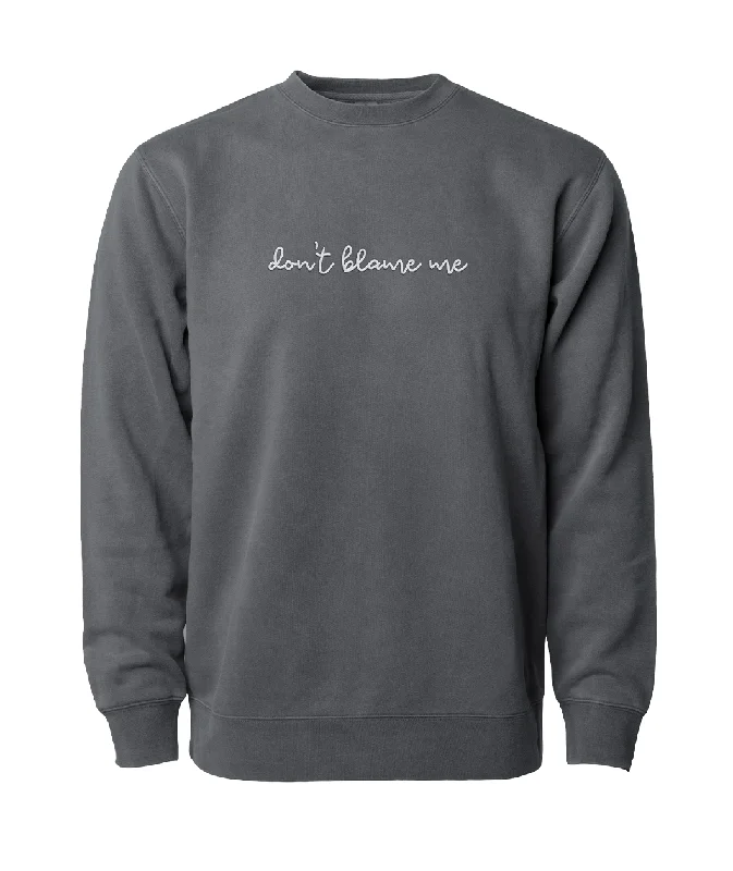 Casual Outfit For Women Don't Blame Me Sweatshirt - Grey