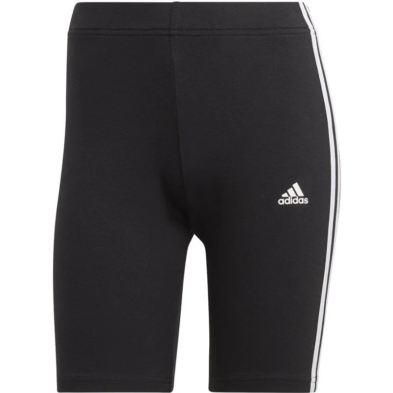 Women's Relaxed Outfit adidas Essentials 3 Stripes Bike Shorts - Womens - Black/White