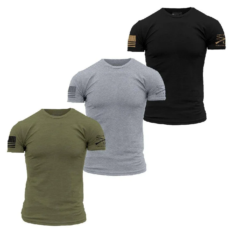 Best Sellers Standard Issue Core Basic T-Shirts - 3 Pack