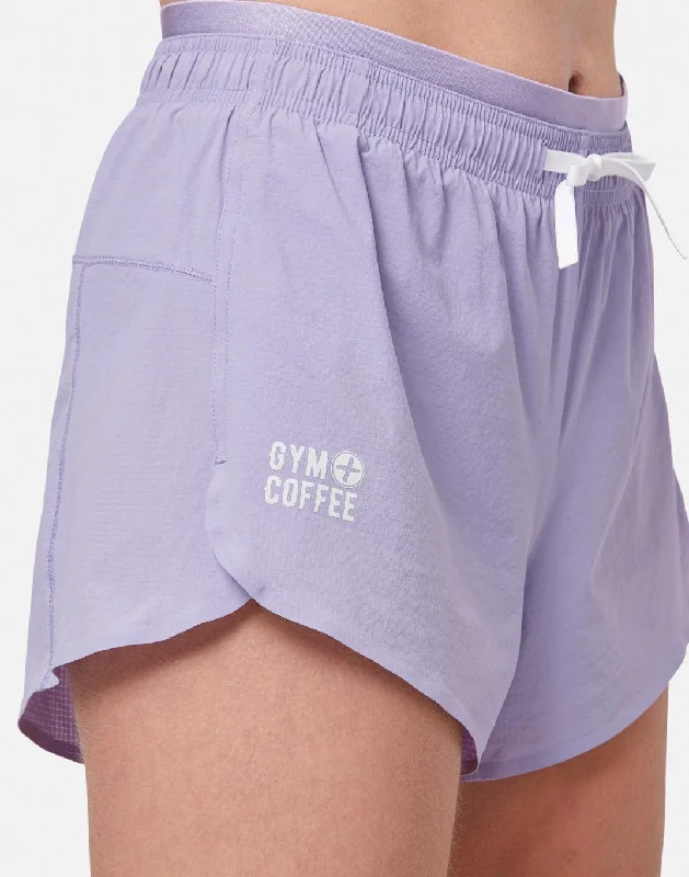 Bid Farewell To The Old Season Ripstop Shorts in Lilac