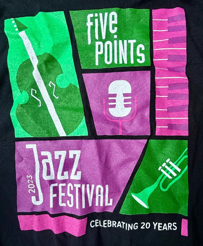 Plus-Size Women's Garments Official 2023 Denver Five Points Jazz Festival T-Shirt