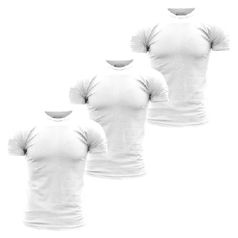 Summer Deals Basic T-Shirts - White - 3 Pack