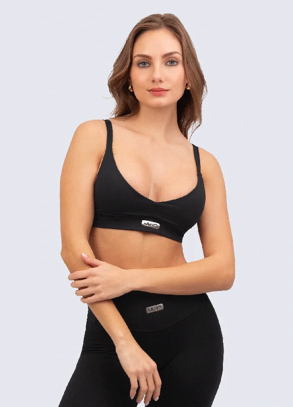 Women's Comfortable Clothes For Weekends TOP EMANA LETS GO-BLACK