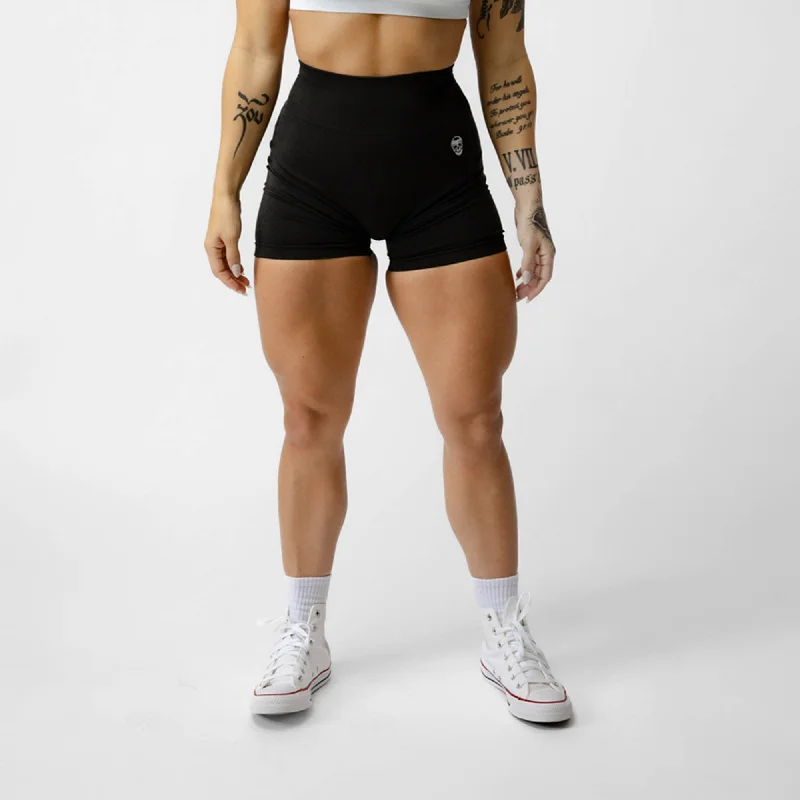 Women's Work Apparel Infinity Shorts - Black Marl