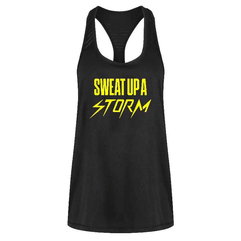 Women's Elegant Apparel Sweat Up A Storm Mesh Racerback Vest