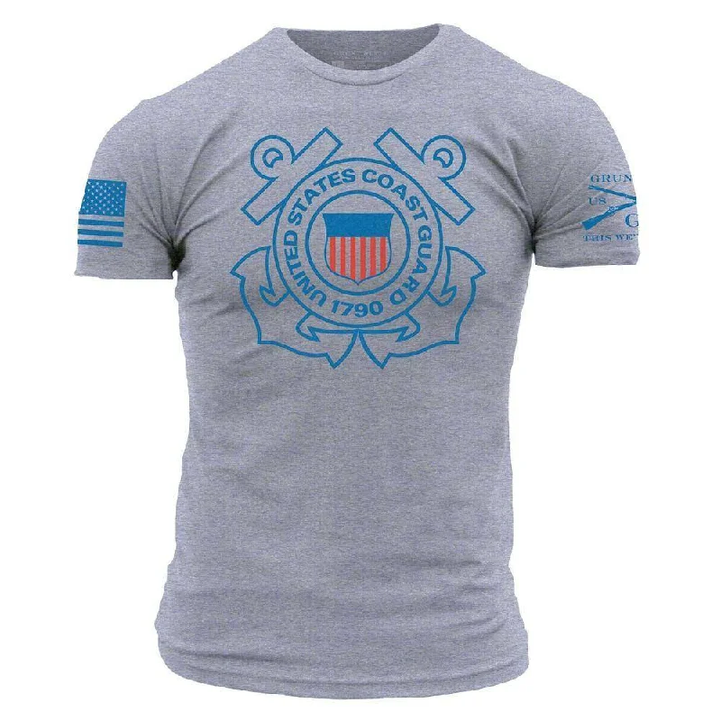 Absurdly Cheap Sale USCG -  Logo T-Shirt - Heather Grey