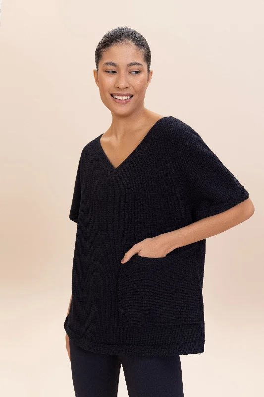 New Season Fashion Preview Cozy V-neck Oversized Sweater