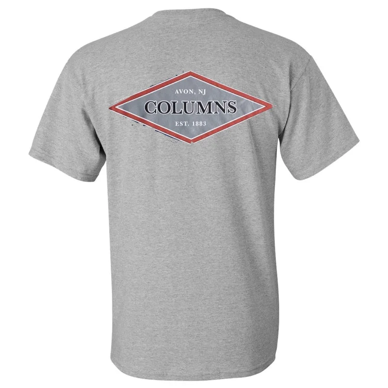 Women's Vintage Attire Col-Diamond T-Shirt Gray