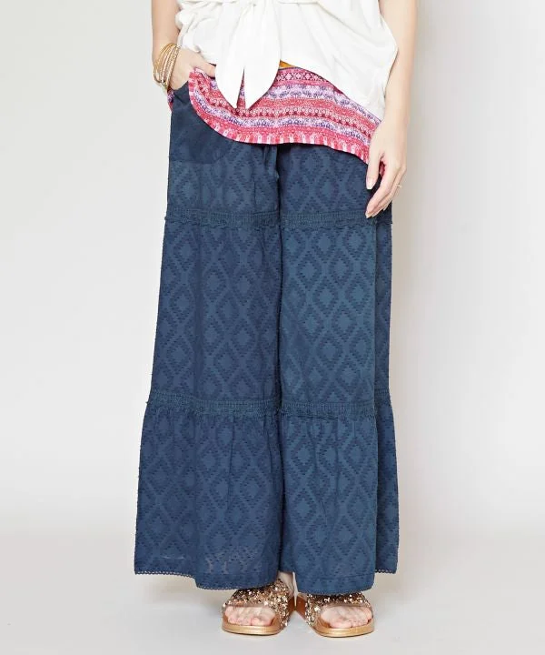 Seasonal Picks Tiered Wide Leg Trousers