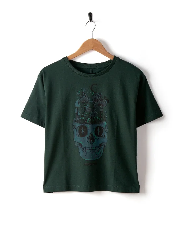 Easy Elegance Sales Funguy - Womens Oversized Boxy T-Shirt - Green