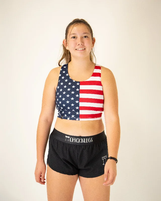 Affordable Women's Clothes Women's USA PWR Crop Top