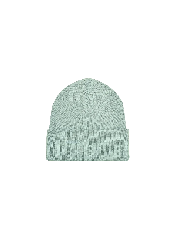 Women's Chic Outerwear Attire Regenerative Merino Wool Beanie—eucalyptus blue