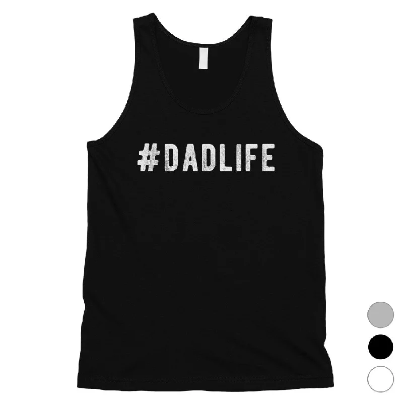 Glamorous Fashion Offers Hashtag Dad Life Mens Witty Parental Quote Sleeveless Top For Dad