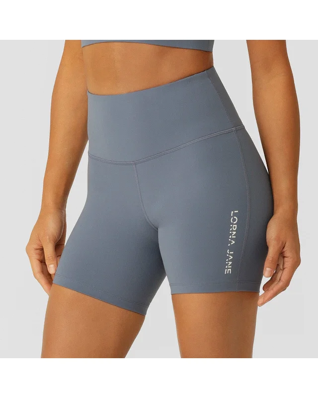 Hot Deals Lorna Jane Lotus No Chafe 16cm Bike Short - Powder Grey