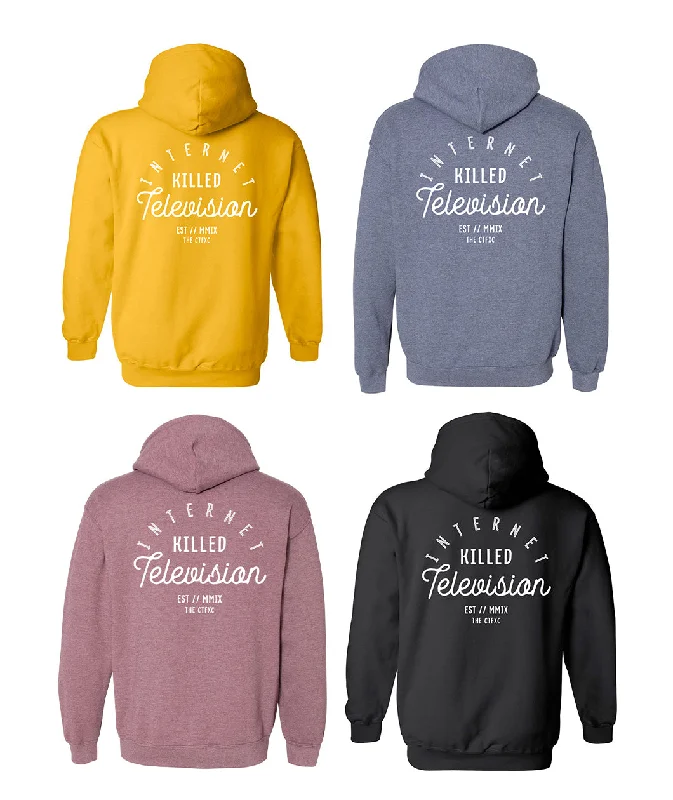 Women's Holiday Attire Internet Killed Television Hoodie