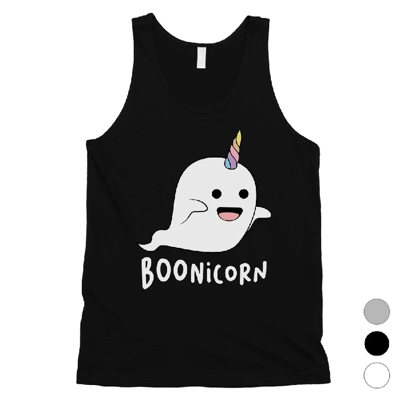 Women's Clothing Apparel Sets Boonicorn Cute Halloween Costume Funny Ghost Unicorn Mens Tank Top