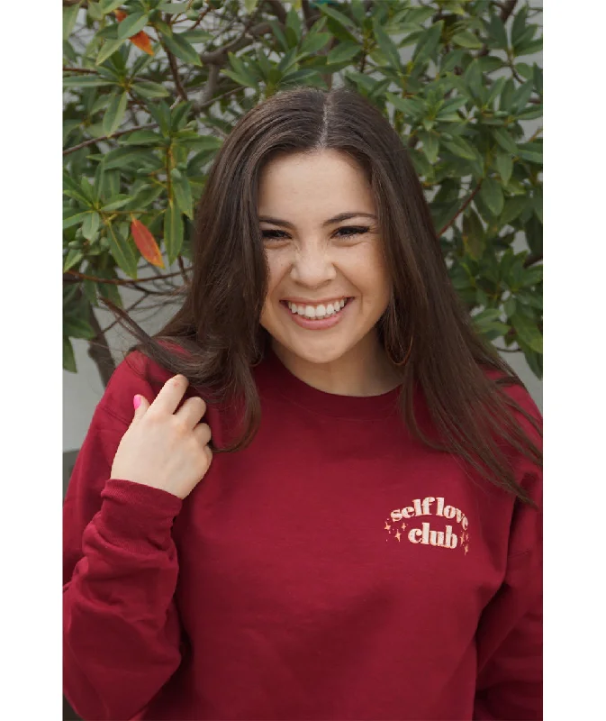 Women's Sporty Clothes Self Love Club Crewneck