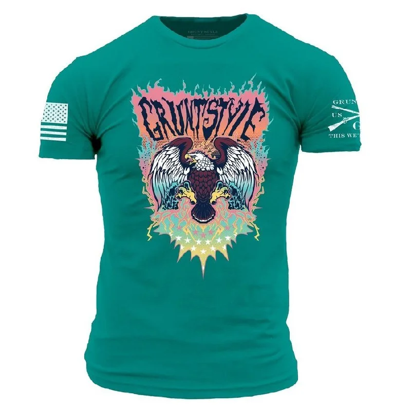 Women's Clothes And Apparel Electric Eagle T-Shirt - Heather Aqua