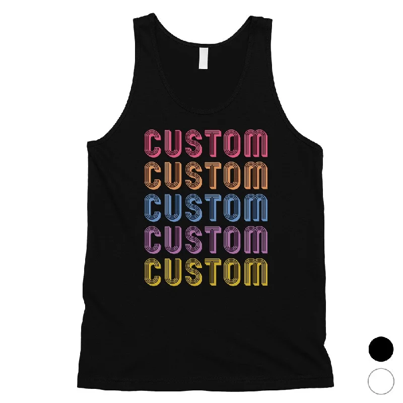 Chic Clothing For Women Colorful Multiline Text Fantastic Cool Mens Personalized Tank Tops