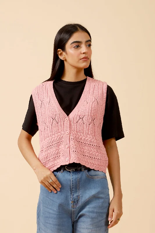 Women's Clothing For Outdoor Events CROCHET KNIT TOP